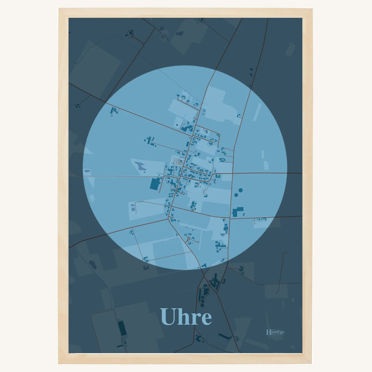 Uhre plakat – Centrum 2026 – Lys pastel blå