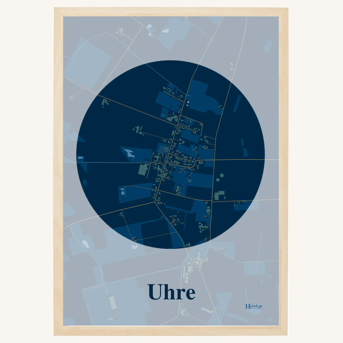 Uhre plakat – Centrum 2026 – Mørk blå