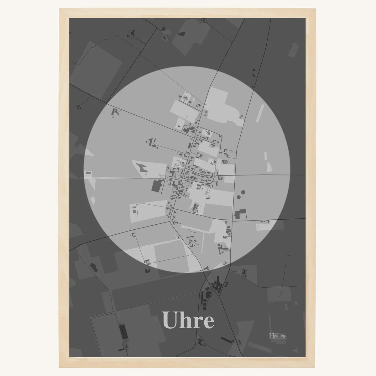 Uhre plakat – Centrum 2026 – Lys pastel grå