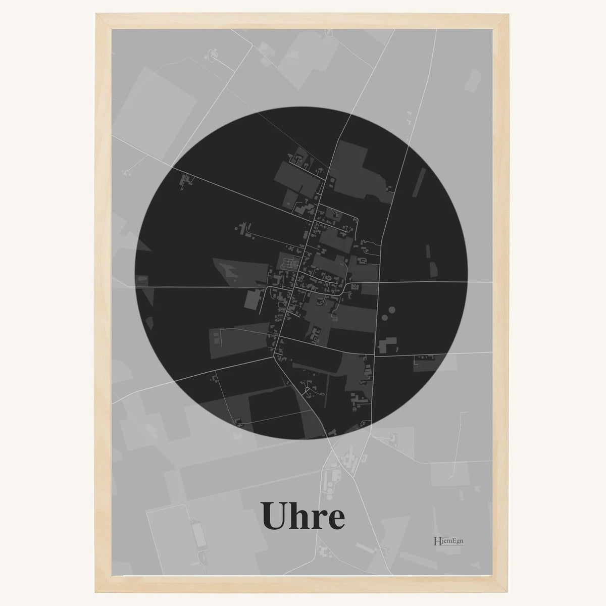Uhre plakat – Centrum 2026 – Mørk grå