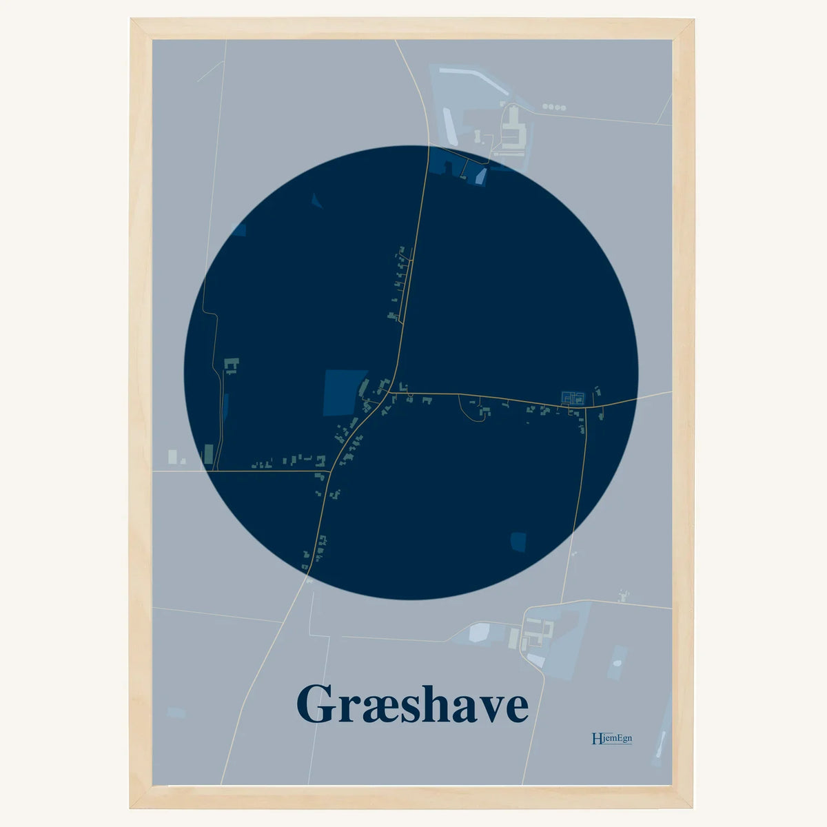 Græshave plakat – Centrum 2026 – Mørk blå