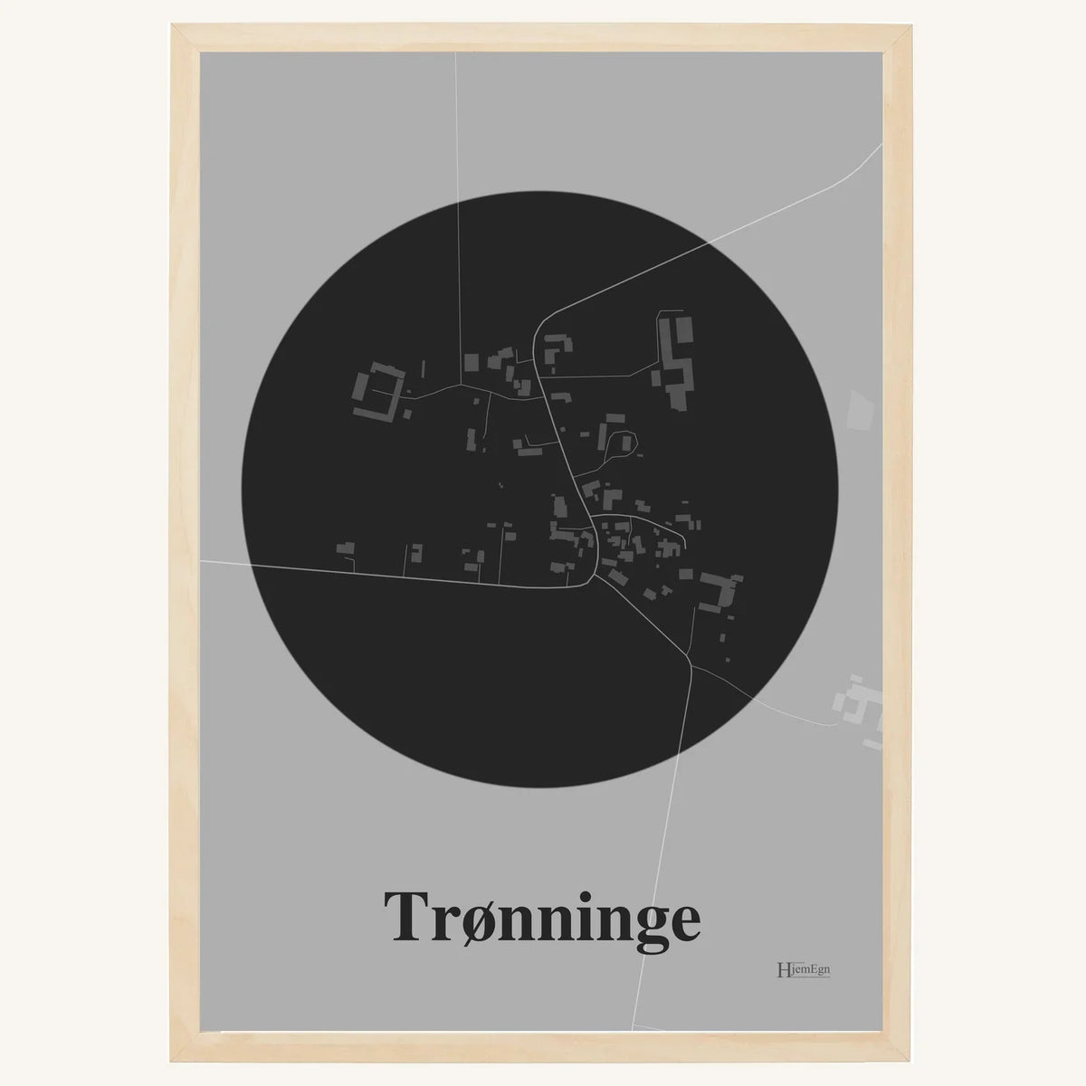 Trønninge plakat – Centrum 2026 – Mørk grå