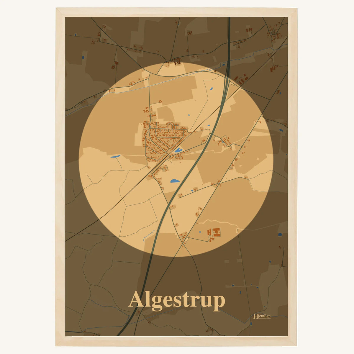 Algestrup plakat – Centrum 2026 – Lys pastel brun