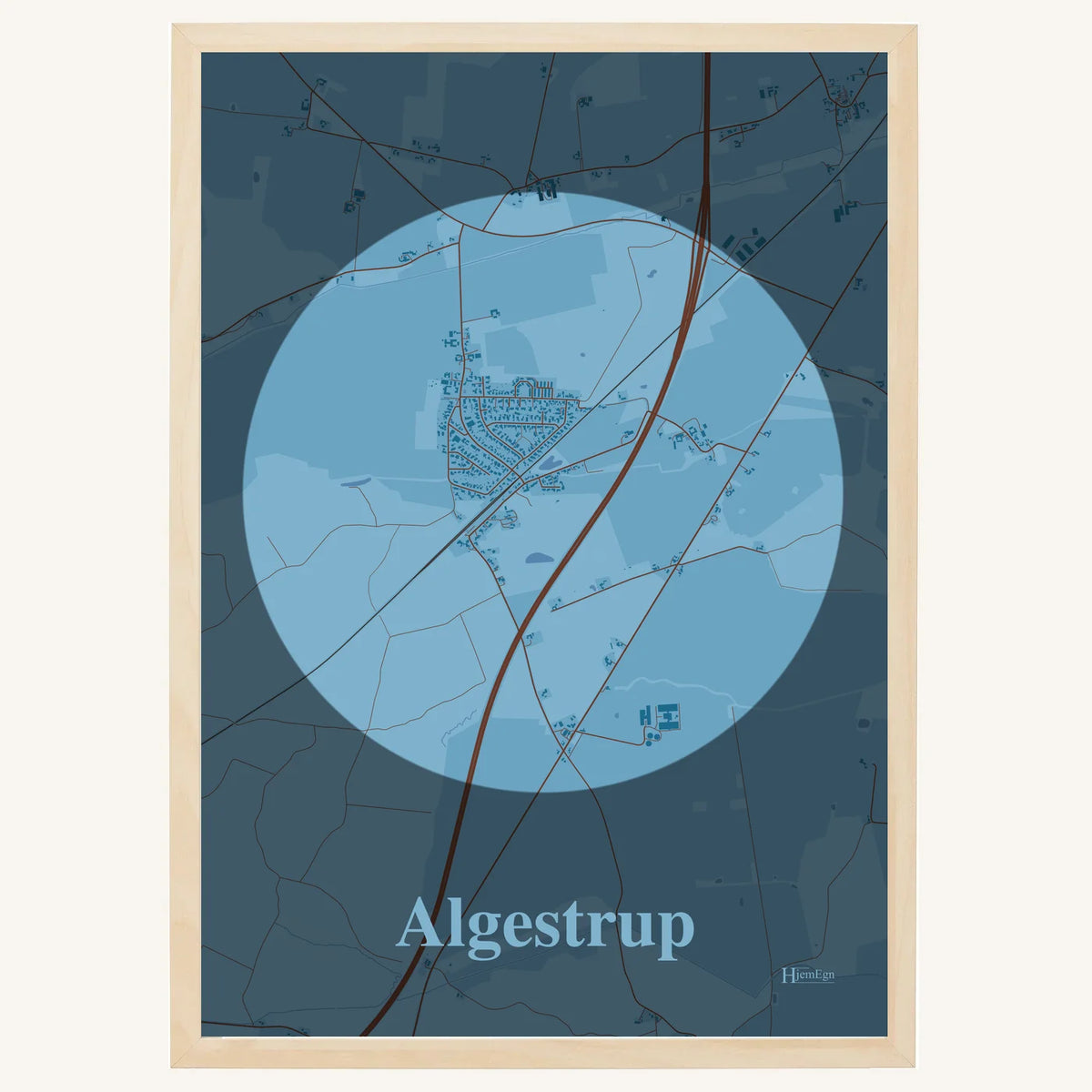 Algestrup plakat – Centrum 2026 – Lys pastel blå