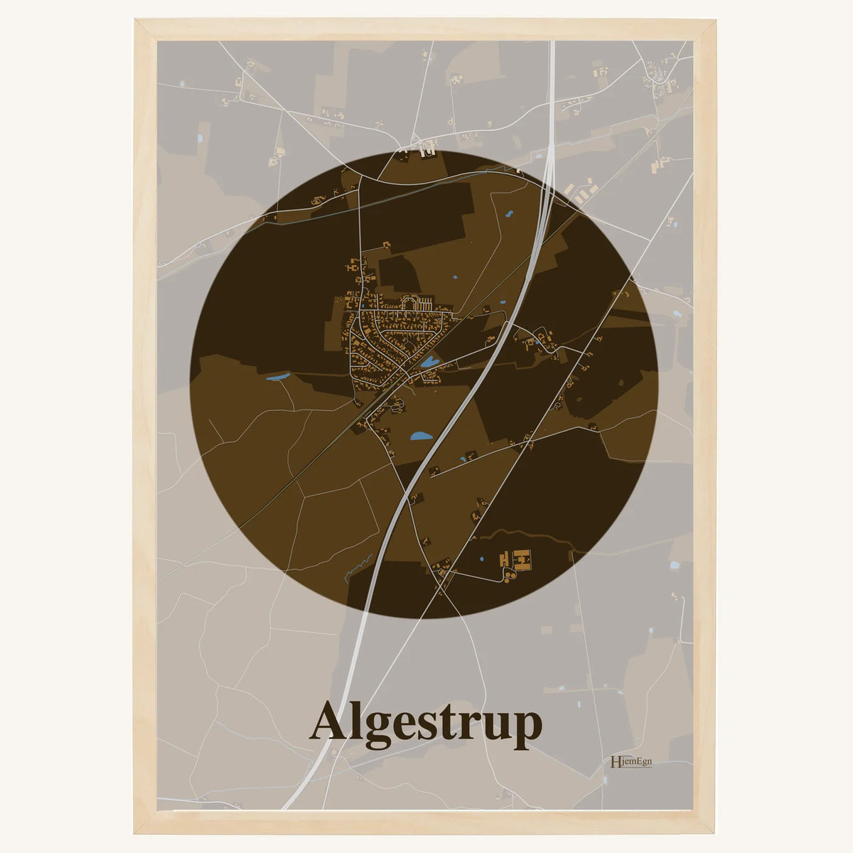 Algestrup plakat – Centrum 2026 – Mørk brun