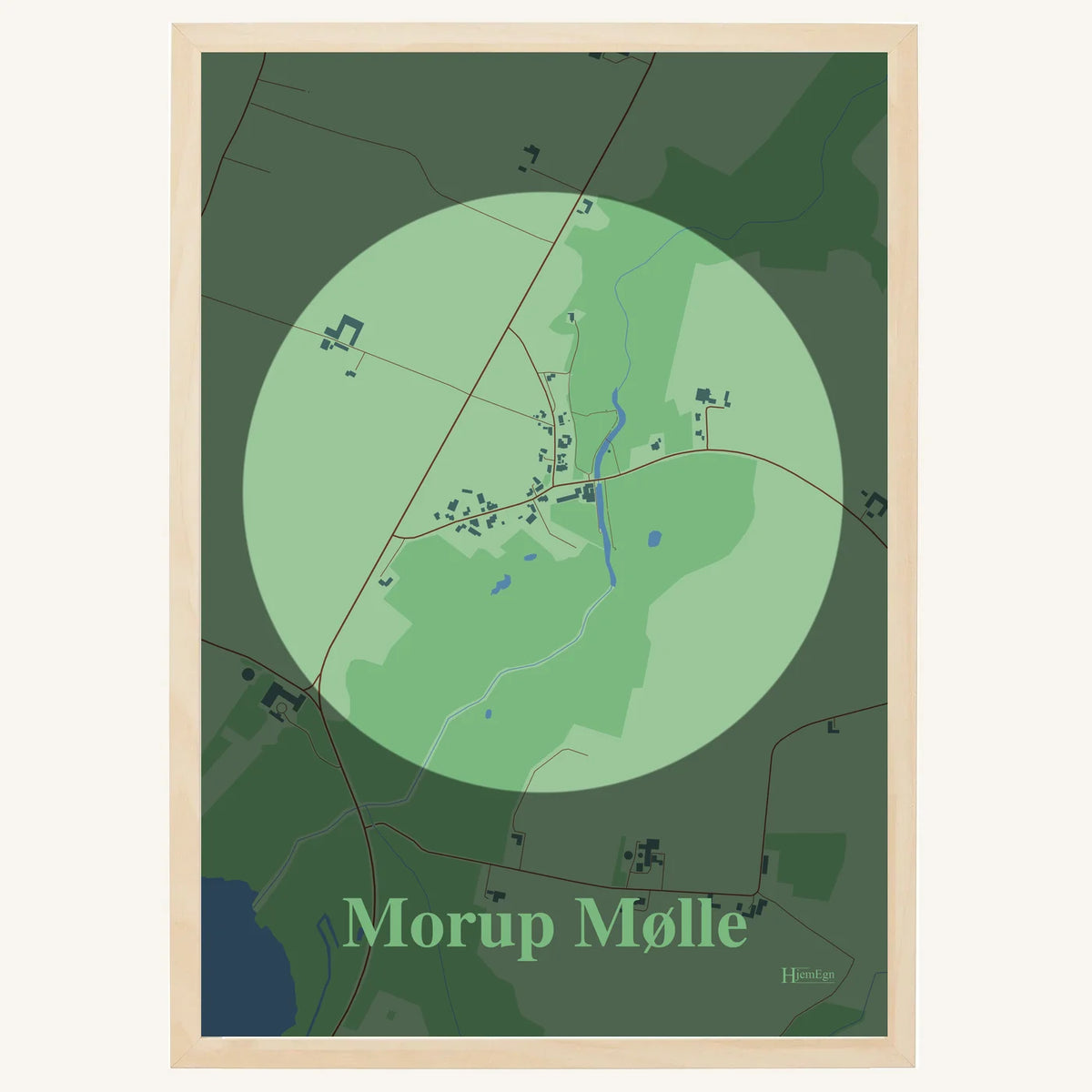 Morup Mølle plakat – Centrum 2026 – Lys pastel grøn