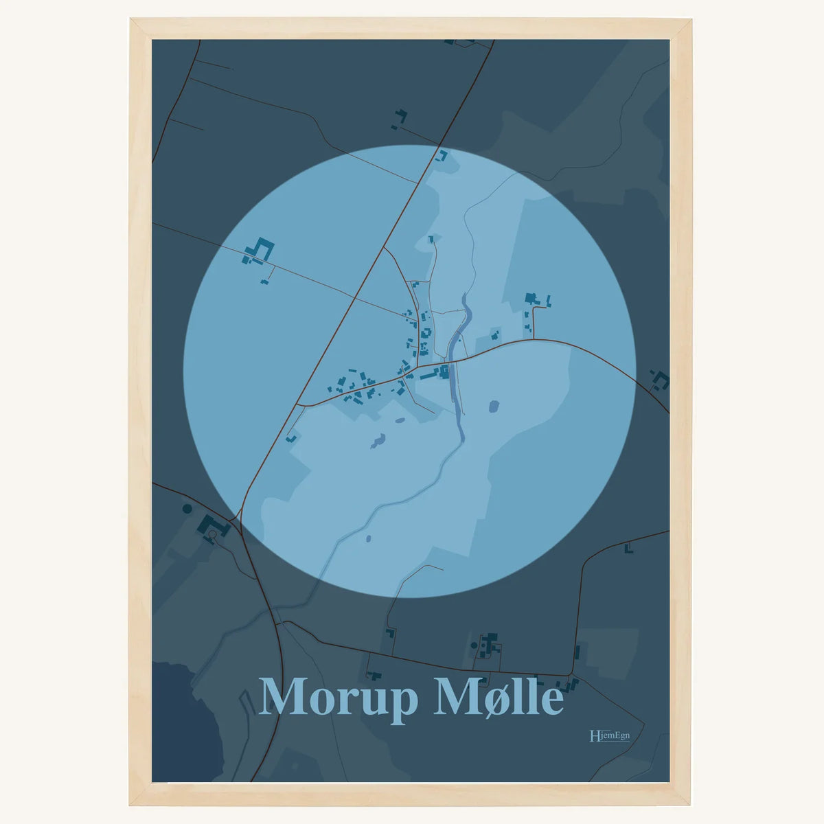 Morup Mølle plakat – Centrum 2026 – Lys pastel blå