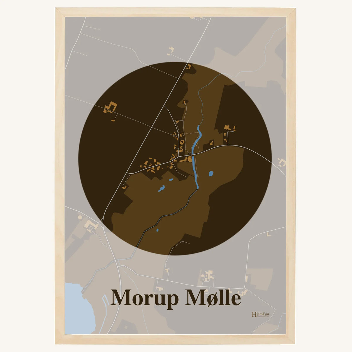 Morup Mølle plakat – Centrum 2026 – Mørk brun