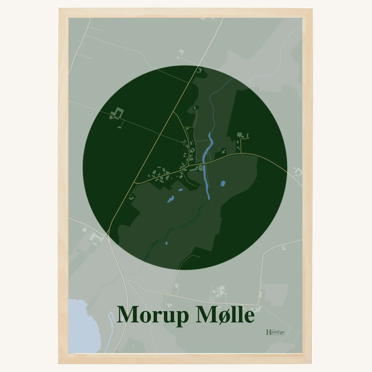 Morup Mølle plakat – Centrum 2026 – Mørk grøn