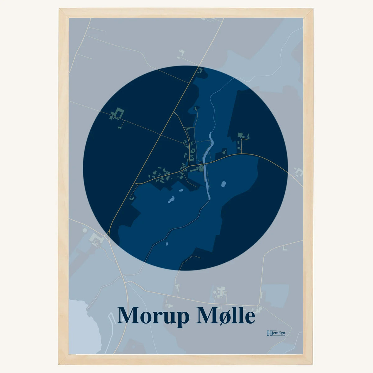 Morup Mølle plakat – Centrum 2026 – Mørk blå