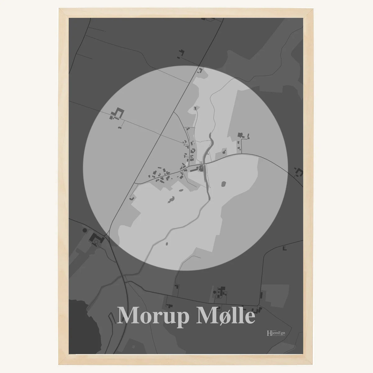 Morup Mølle plakat – Centrum 2026 – Lys pastel grå