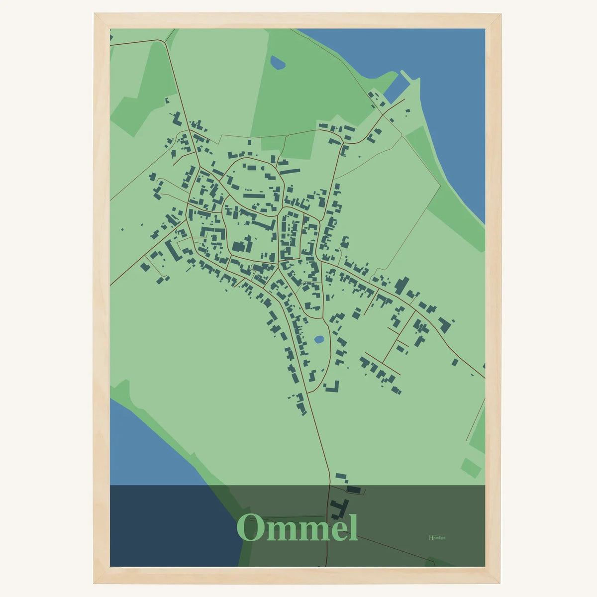 Ommel plakat – Firkantet 2026 – Lys pastel grøn