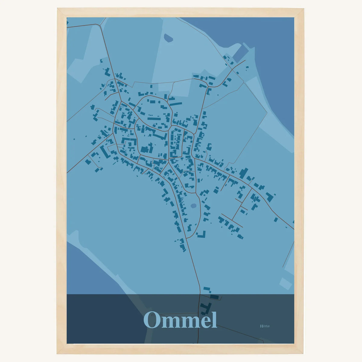 Ommel plakat – Firkantet 2026 – Lys pastel blå