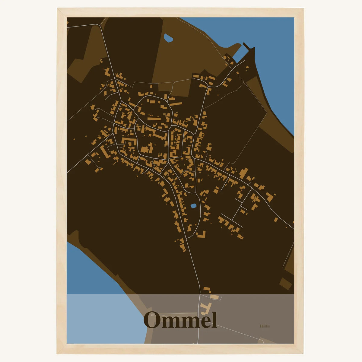 Ommel plakat – Firkantet 2026 – Mørk brun