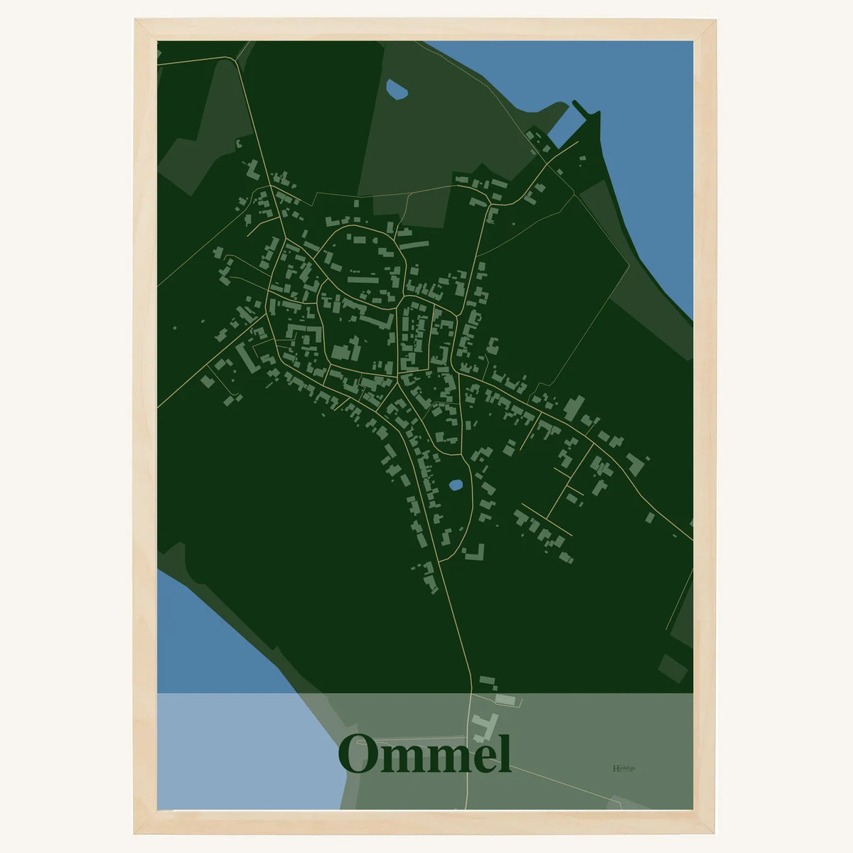 Ommel plakat – Firkantet 2026 – Mørk grøn