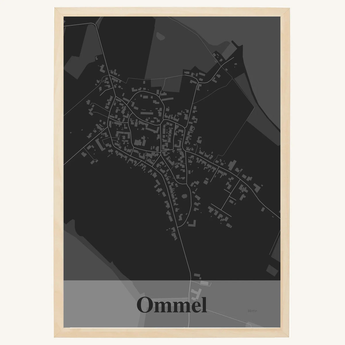 Ommel plakat – Firkantet 2026 – Mørk grå