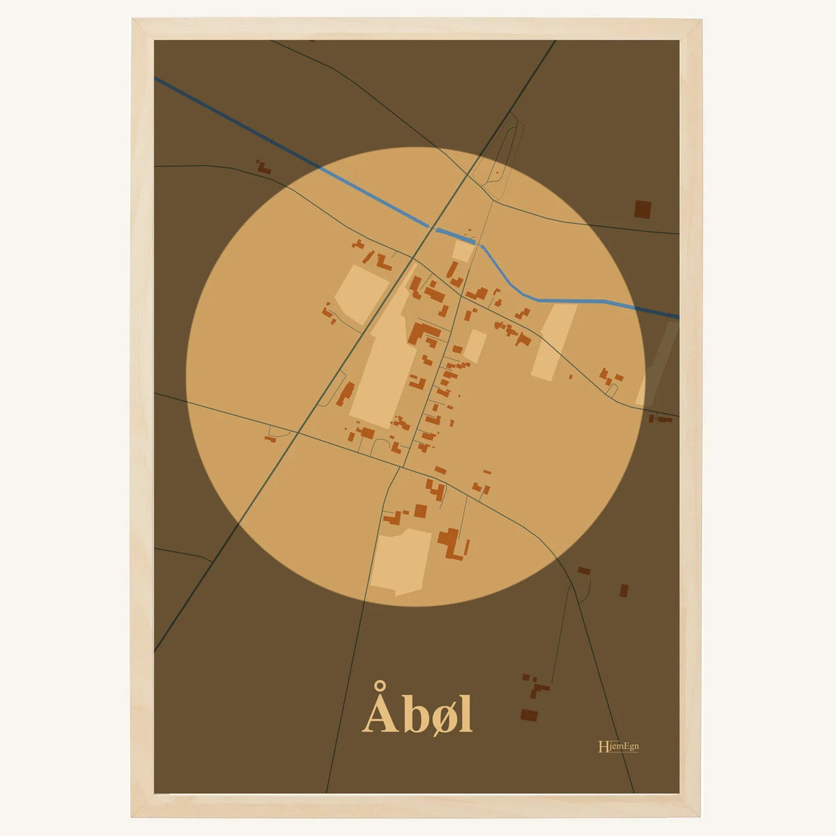 Åbøl plakat – Centrum 2026 – Lys pastel brun