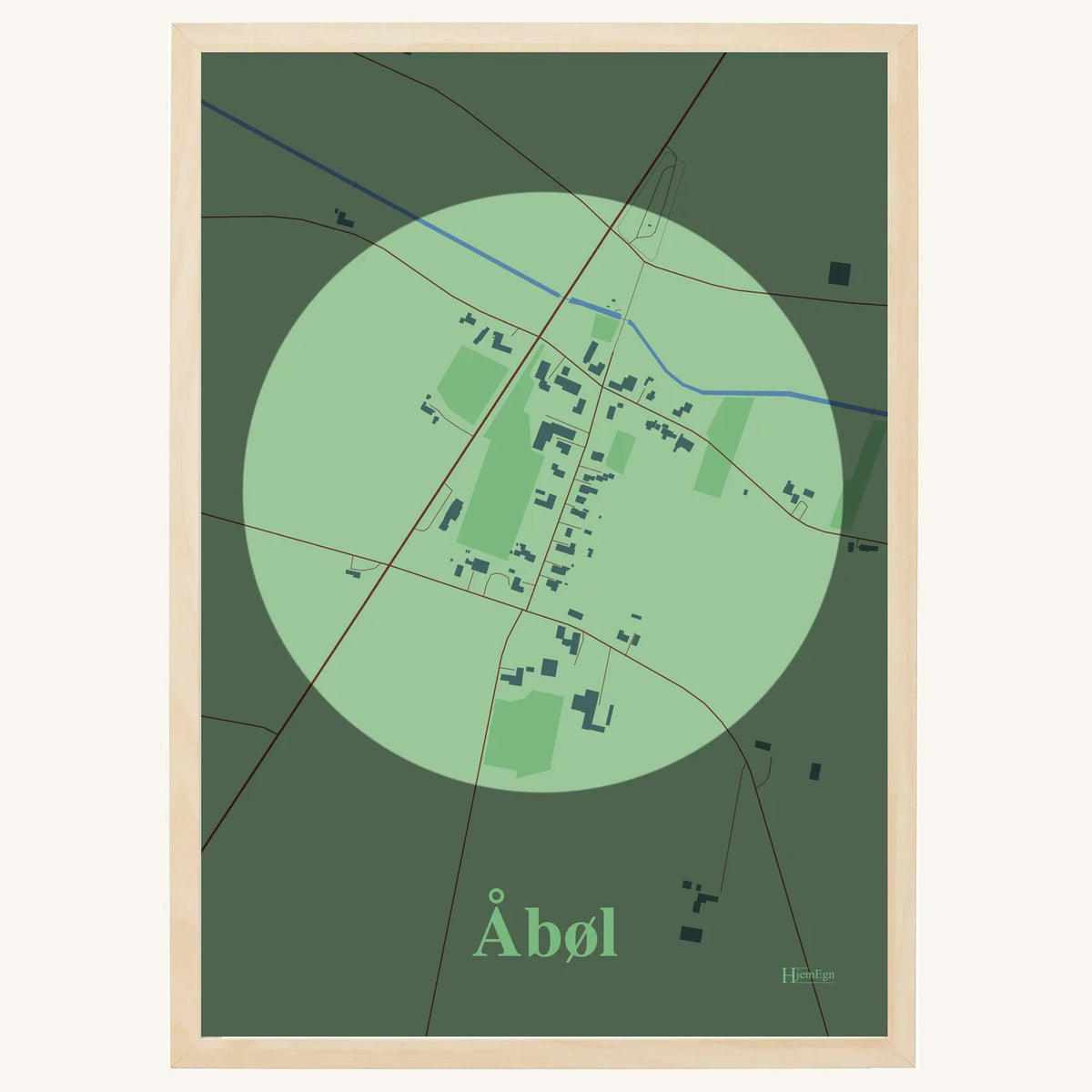 Åbøl plakat – Centrum 2026 – Lys pastel grøn