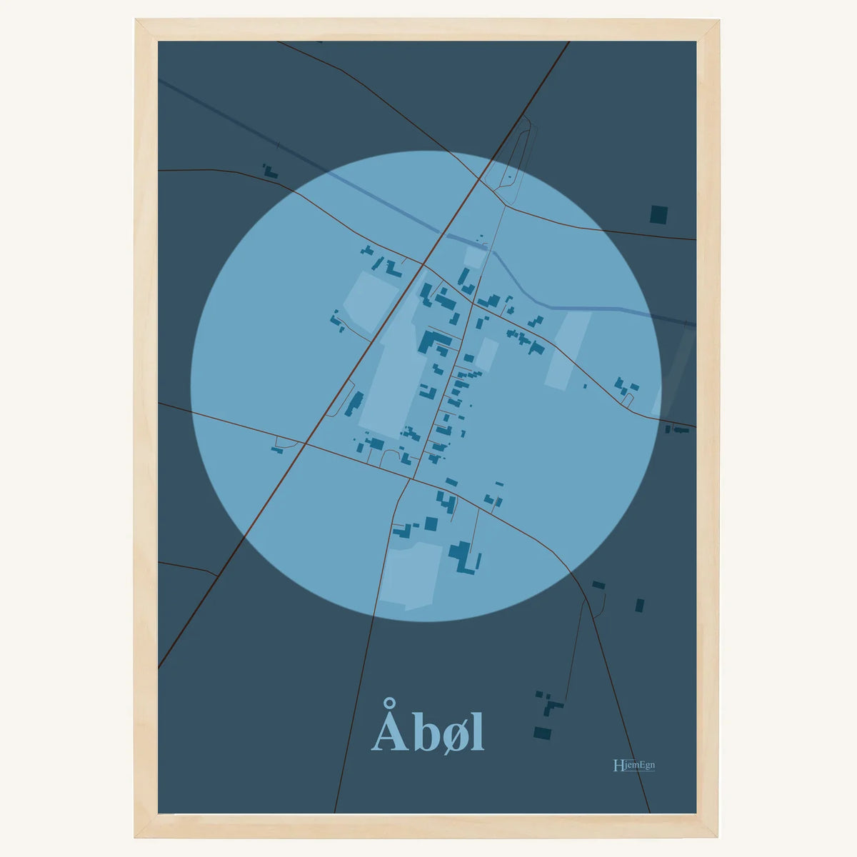 Åbøl plakat – Centrum 2026 – Lys pastel blå