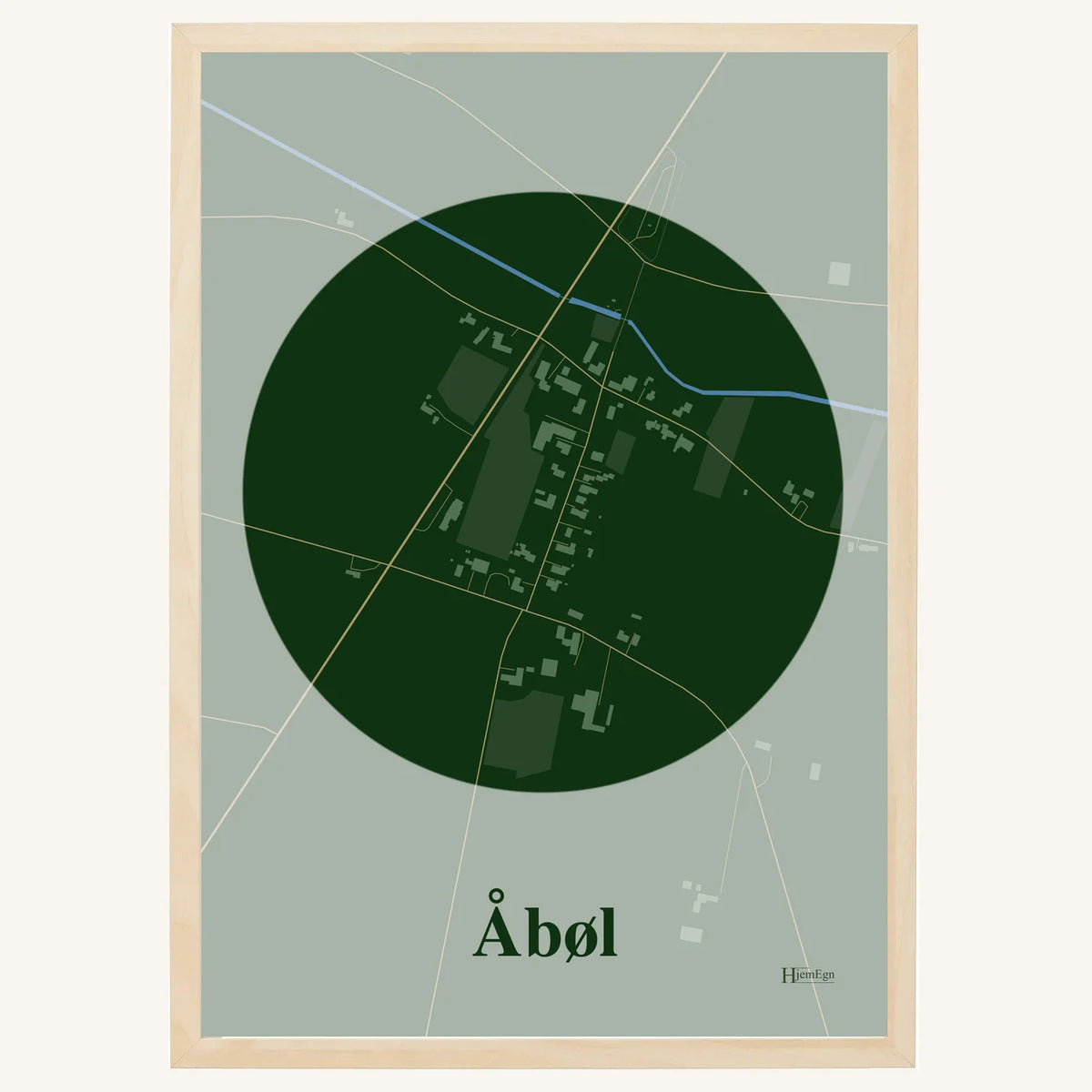 Åbøl plakat – Centrum 2026 – Mørk grøn