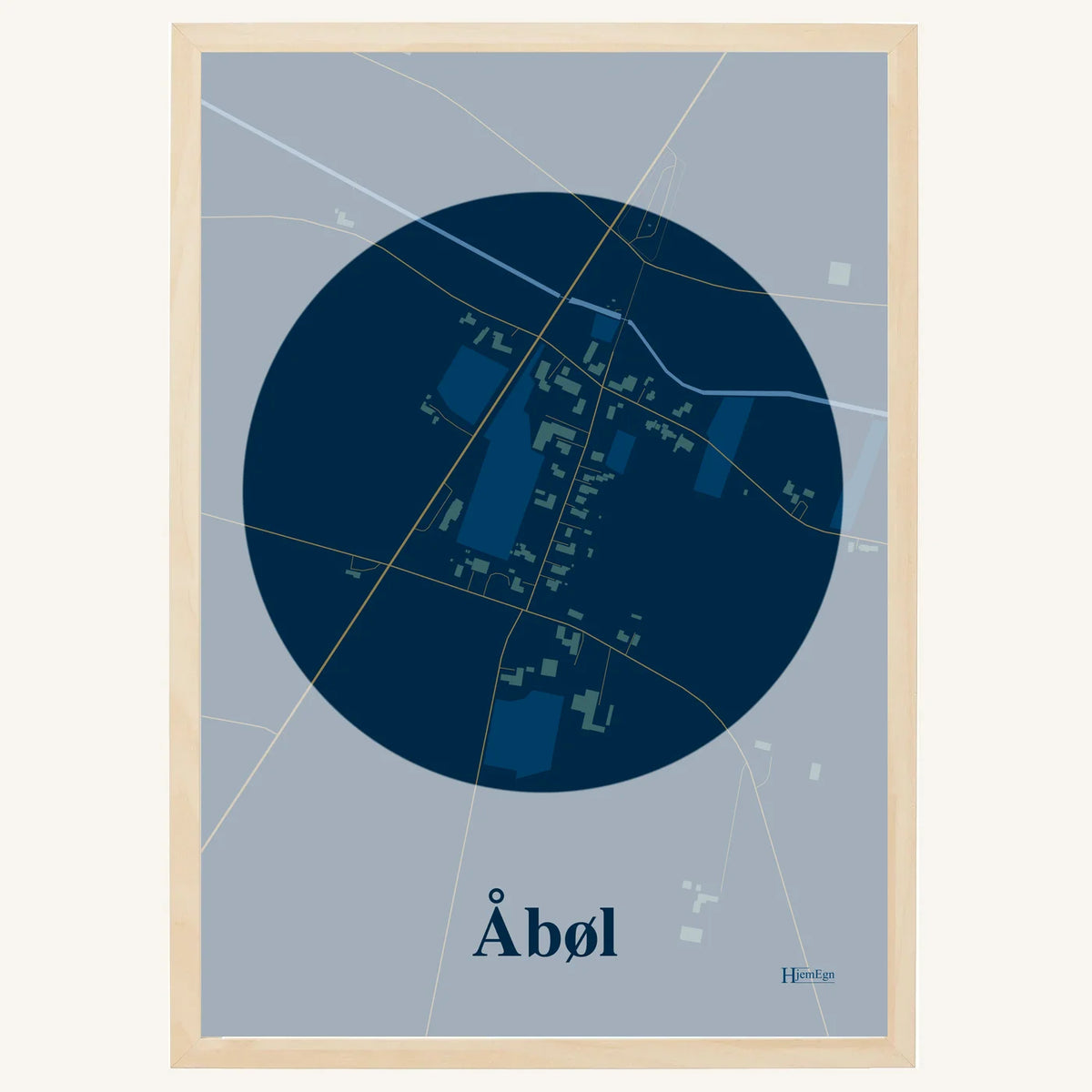 Åbøl plakat – Centrum 2026 – Mørk blå