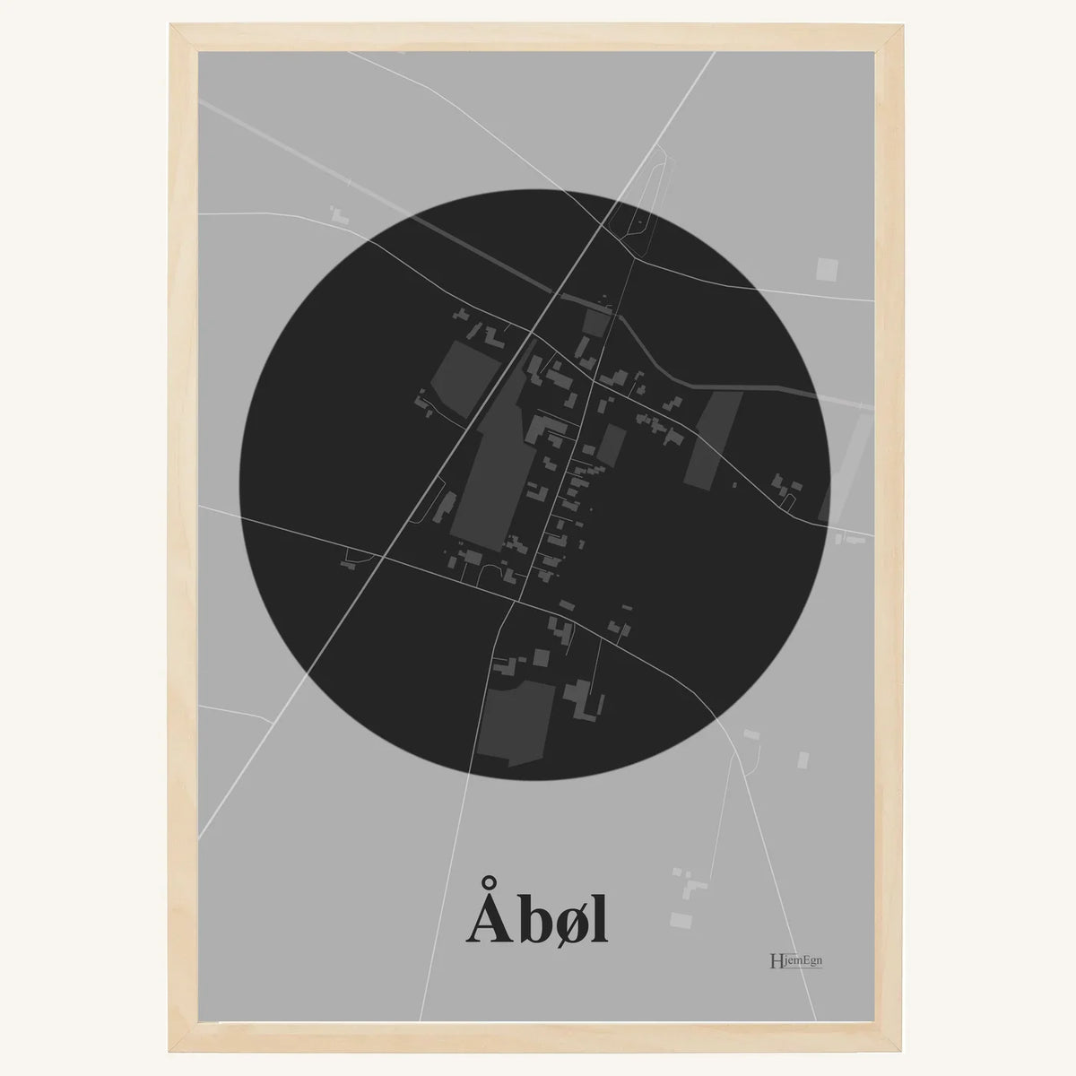Åbøl plakat – Centrum 2026 – Mørk grå