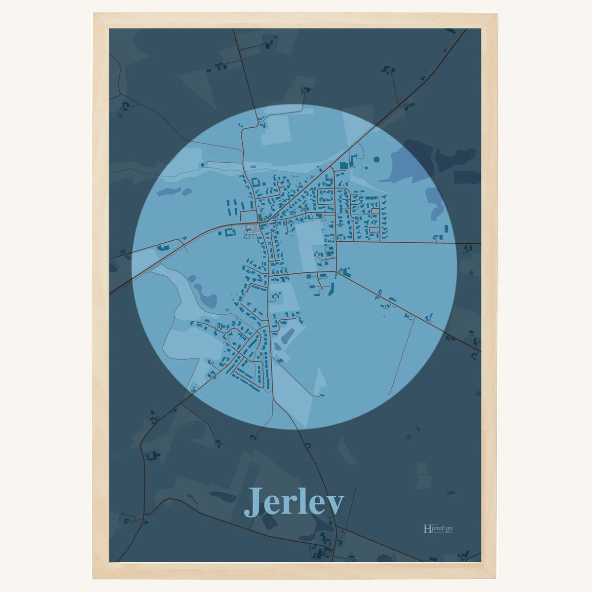 Jerlev plakat – Centrum 2026 – Lys pastel blå