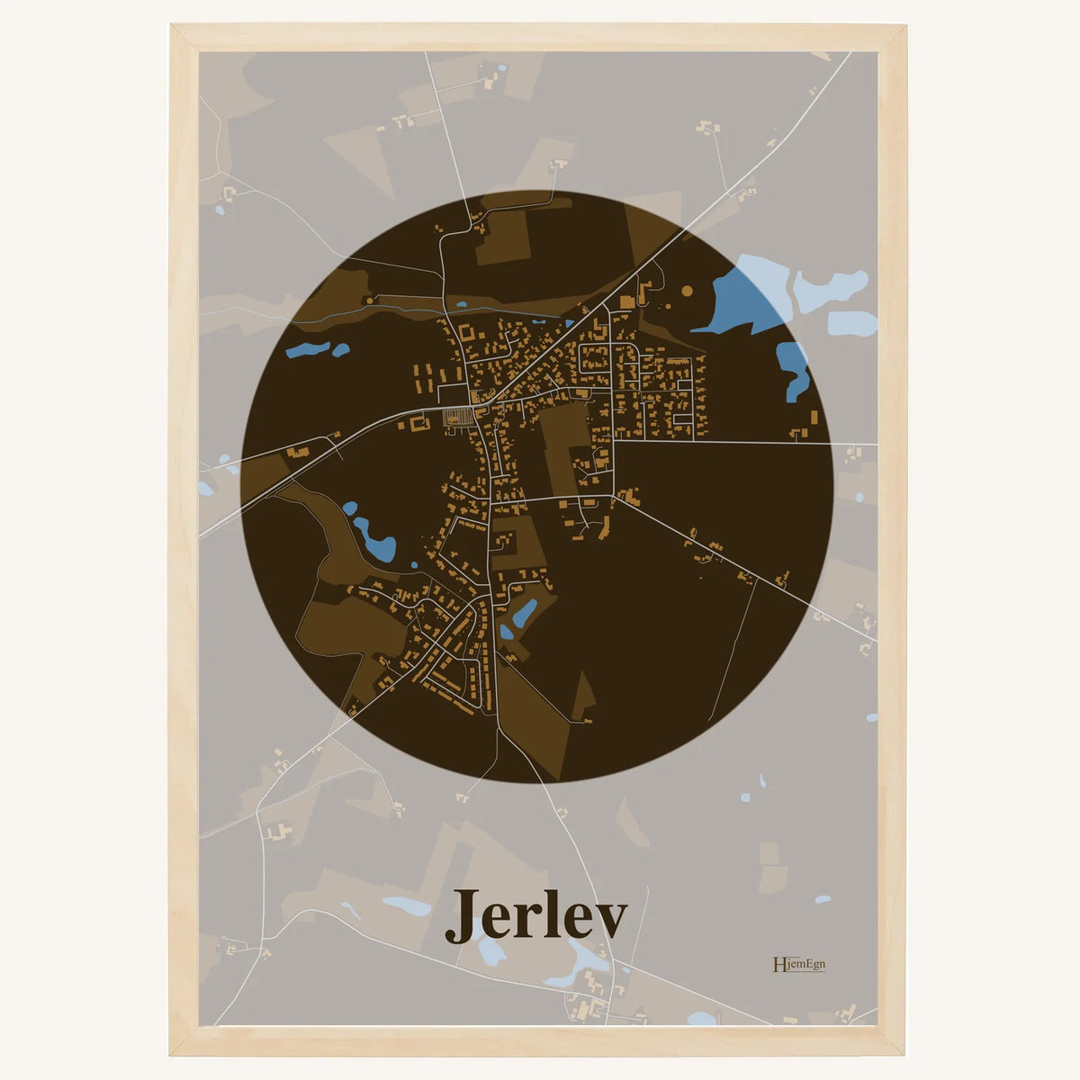 Jerlev plakat – Centrum 2026 – Mørk brun