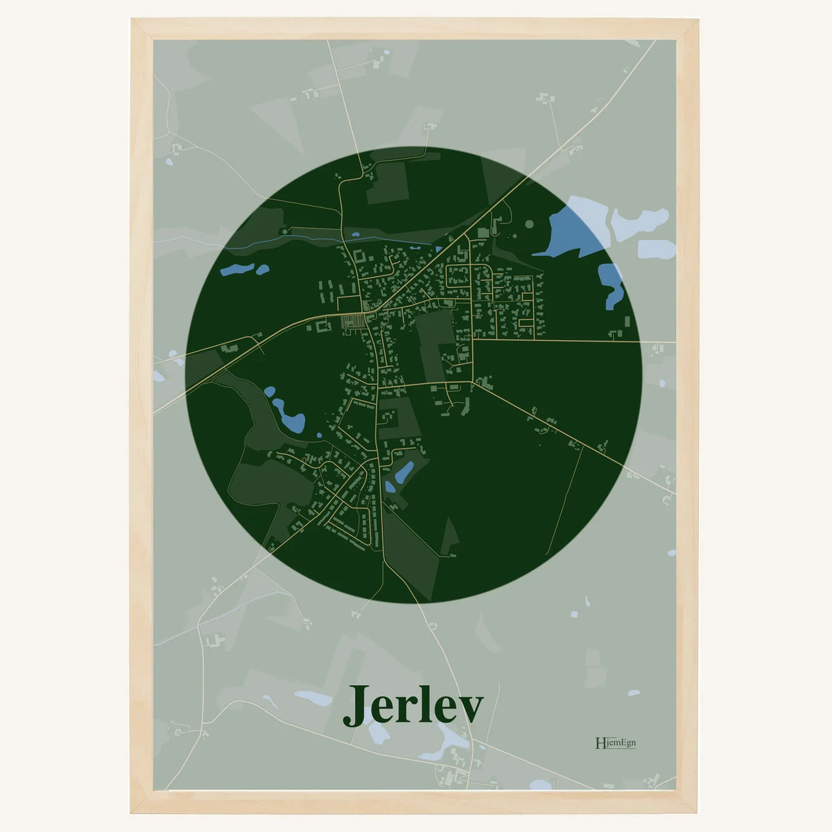 Jerlev plakat – Centrum 2026 – Mørk grøn