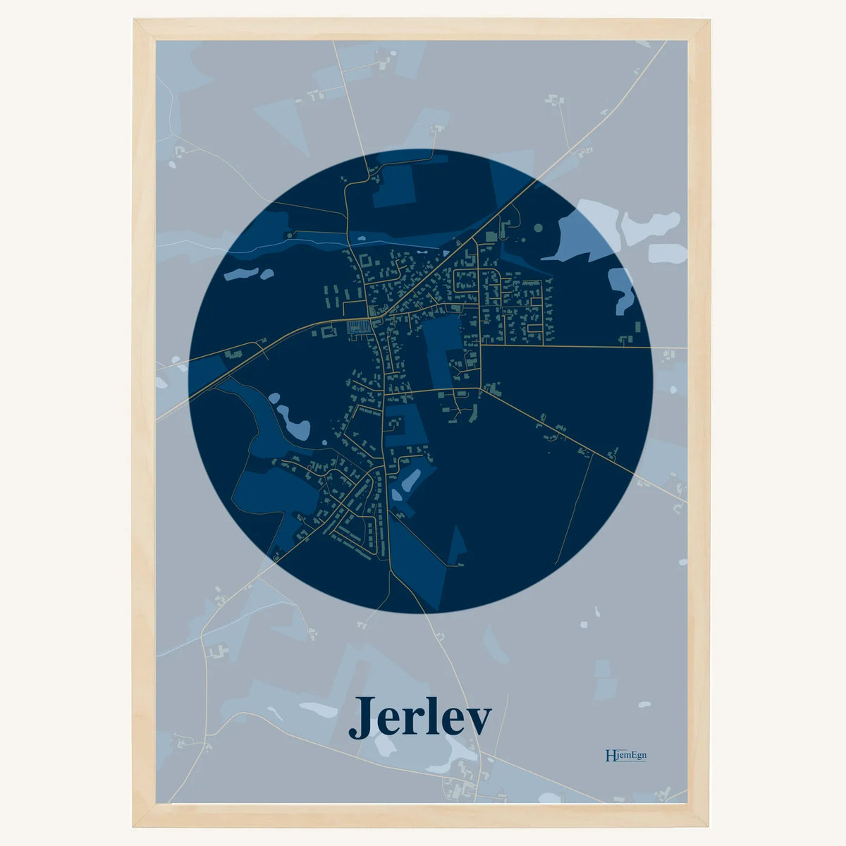 Jerlev plakat – Centrum 2026 – Mørk blå
