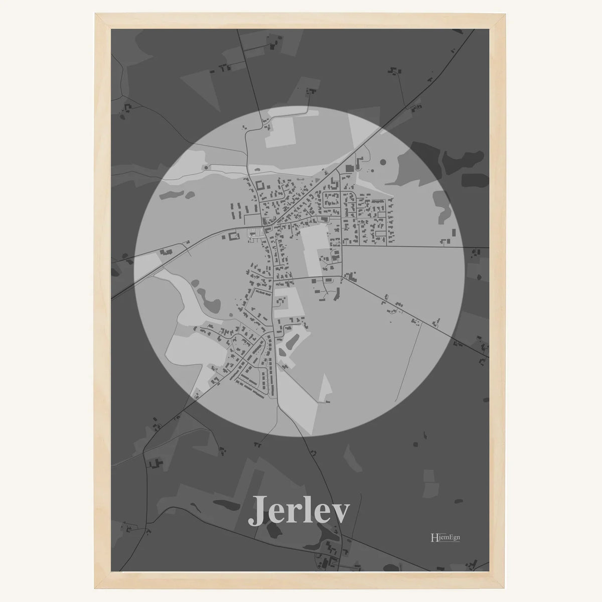 Jerlev plakat – Centrum 2026 – Lys pastel grå
