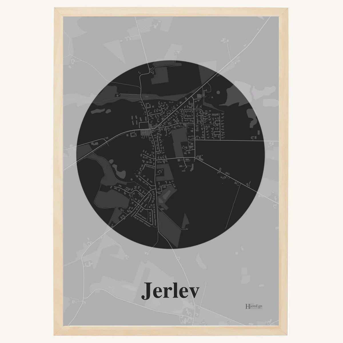 Jerlev plakat – Centrum 2026 – Mørk grå
