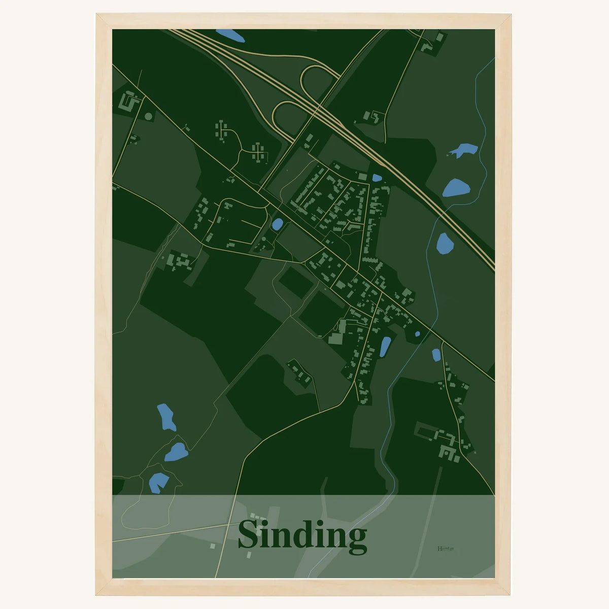 Sinding plakat – Firkantet 2026 – Mørk grøn