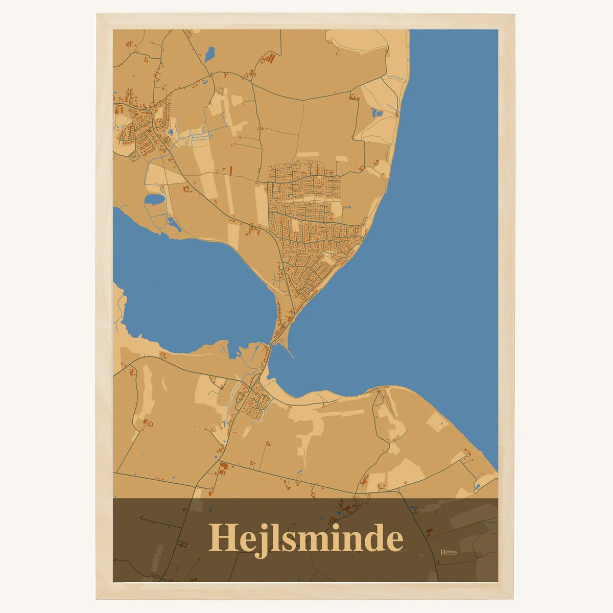 Hejlsminde plakat – Firkantet 2026 – Lys pastel brun