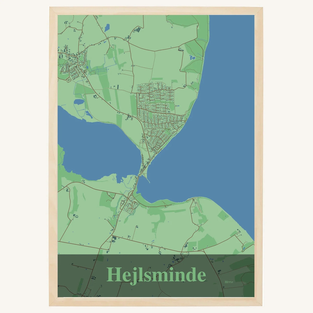 Hejlsminde plakat – Firkantet 2026 – Lys pastel grøn