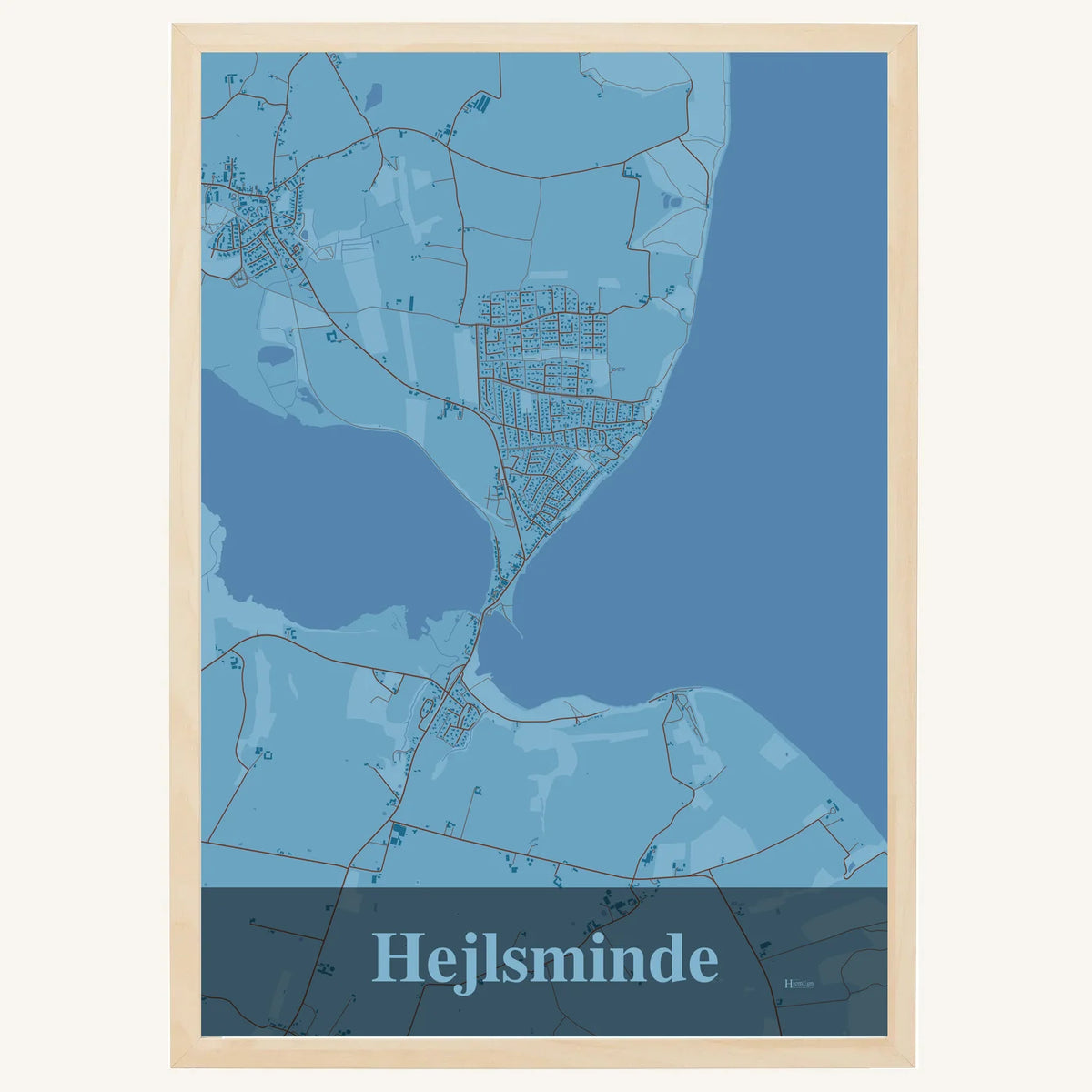 Hejlsminde plakat – Firkantet 2026 – Lys pastel blå