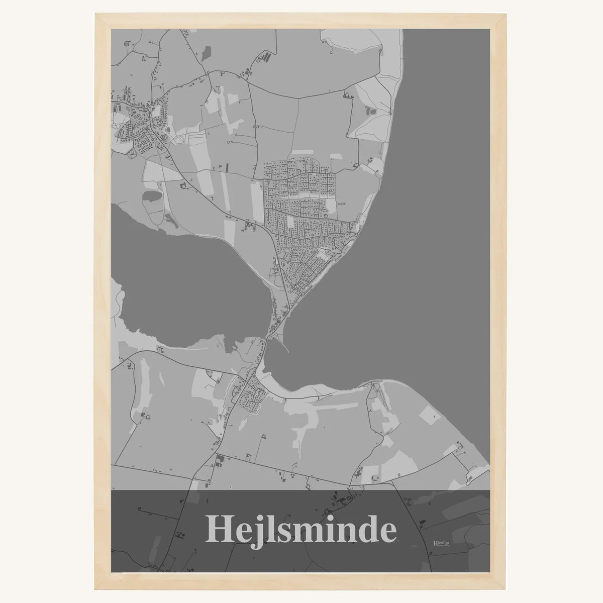 Hejlsminde plakat – Firkantet 2026 – Lys pastel grå