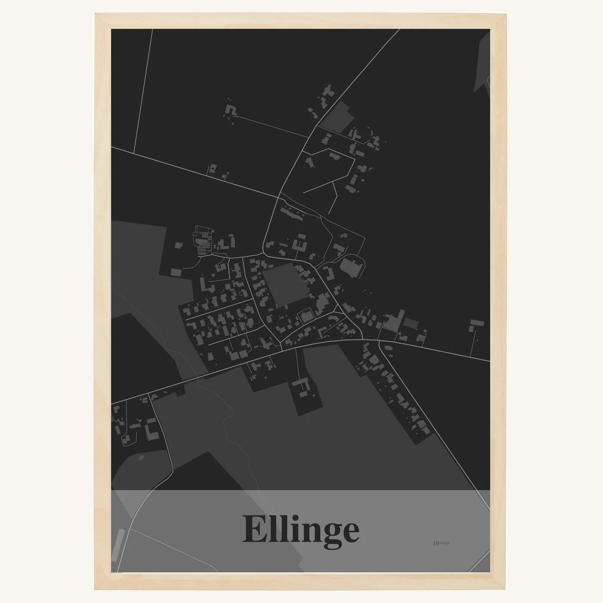 Ellinge plakat – Firkantet 2026 – Mørk grå