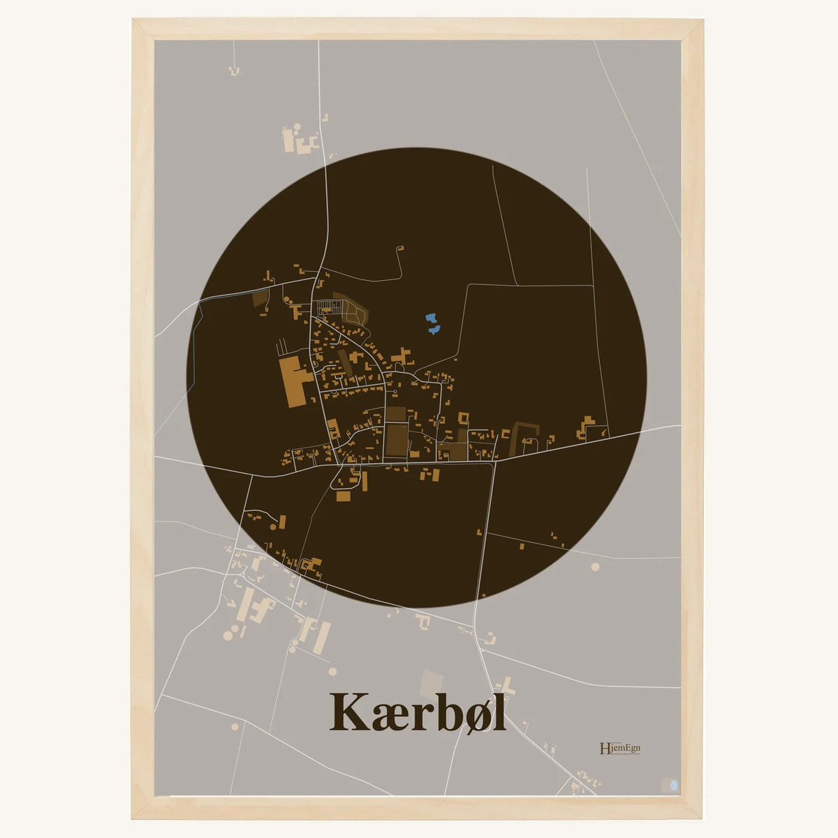 Kærbøl plakat – Centrum 2026 – Mørk brun