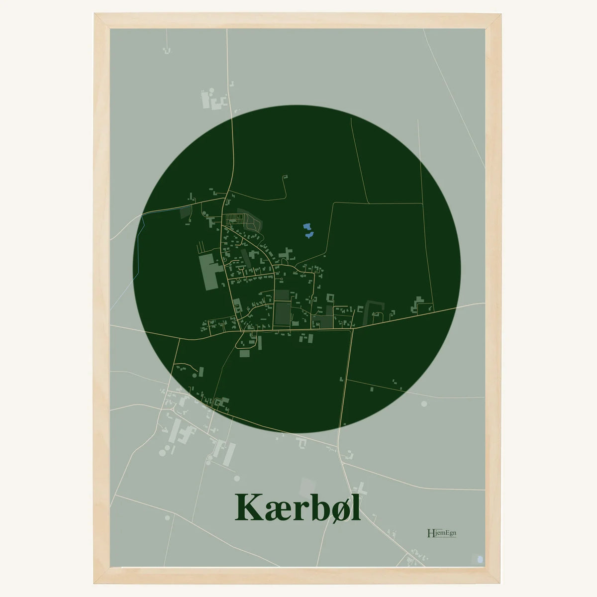 Kærbøl plakat – Centrum 2026 – Mørk grøn