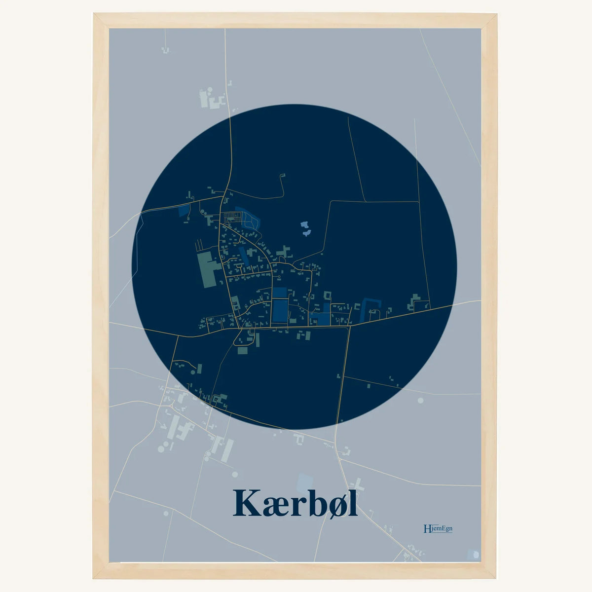 Kærbøl plakat – Centrum 2026 – Mørk blå