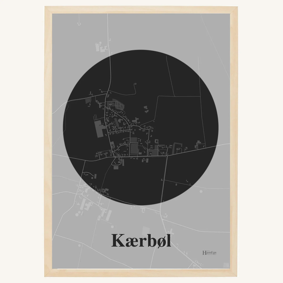 Kærbøl plakat – Centrum 2026 – Mørk grå