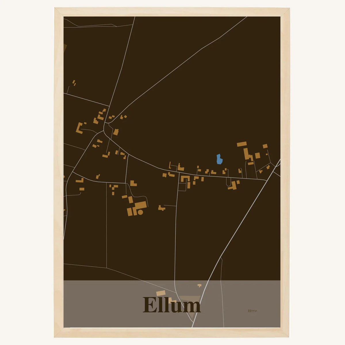 Ellum plakat – Firkantet 2026 – Mørk brun