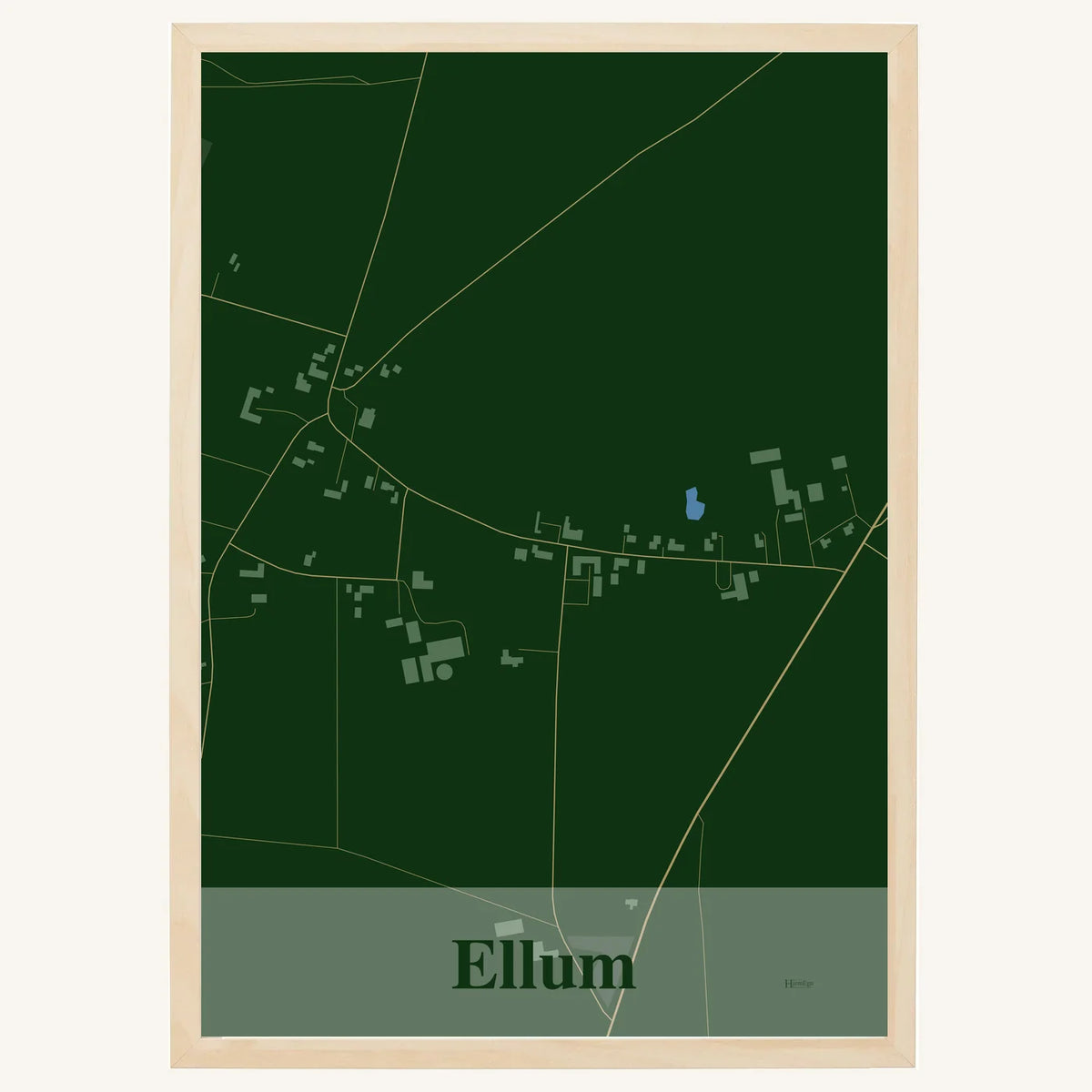 Ellum plakat – Firkantet 2026 – Mørk grøn