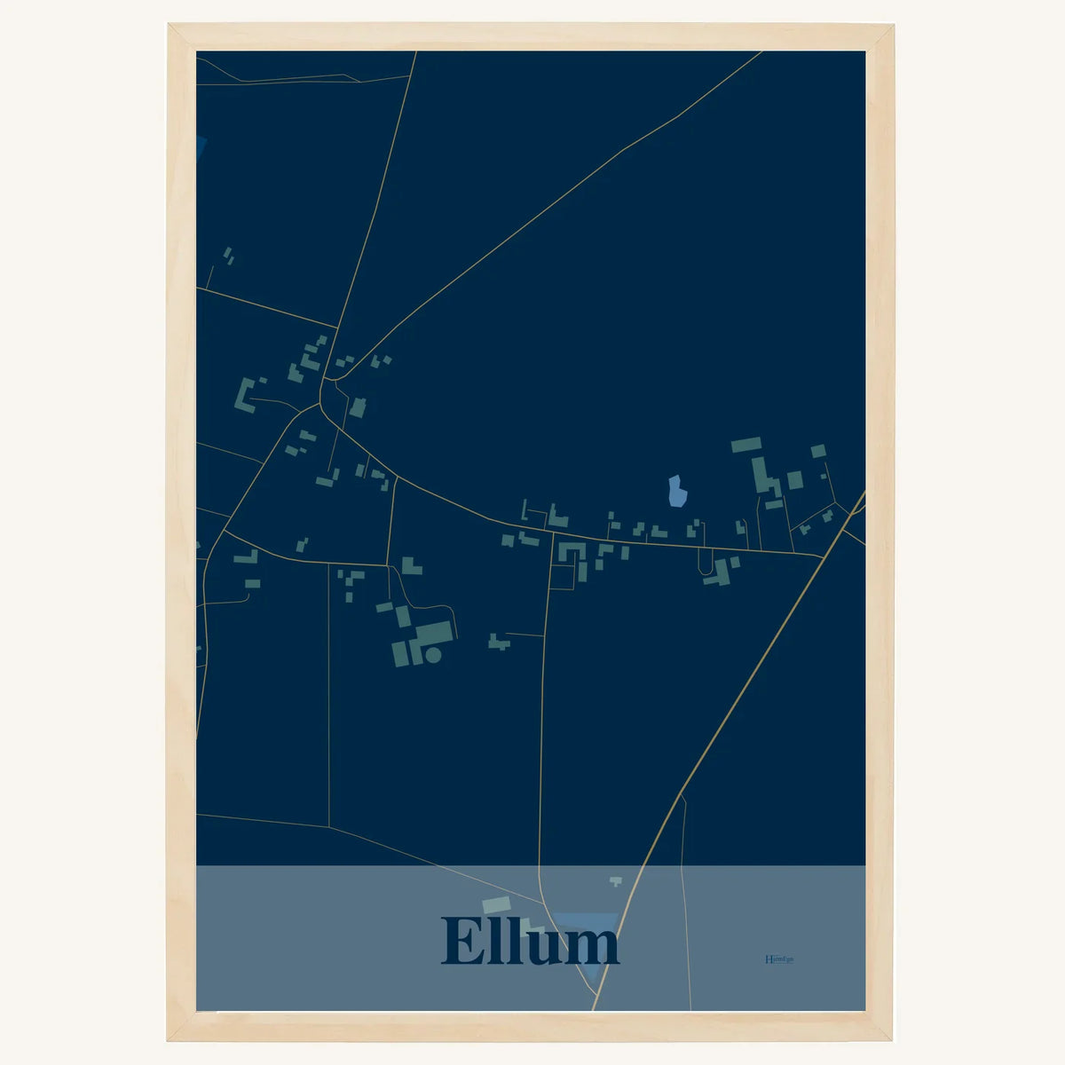 Ellum plakat – Firkantet 2026 – Mørk blå