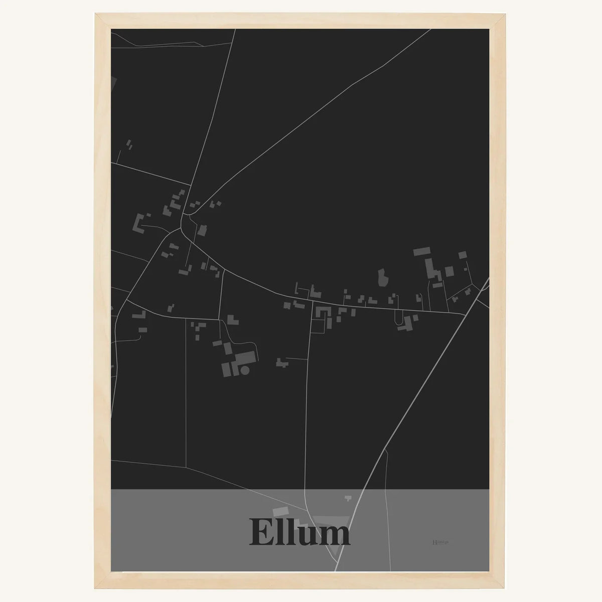 Ellum plakat – Firkantet 2026 – Mørk grå
