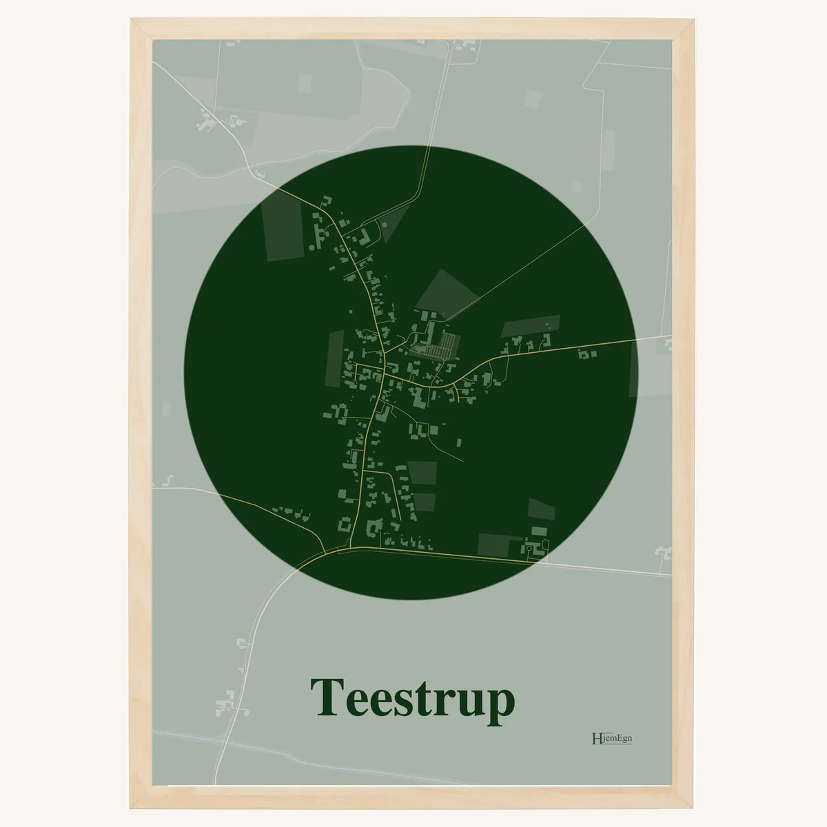 Teestrup plakat – Centrum 2026 – Mørk grøn