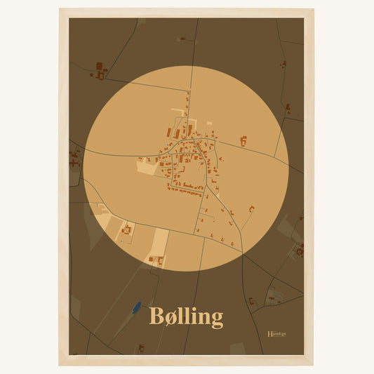Bølling plakat – Centrum 2026 – Lys pastel brun