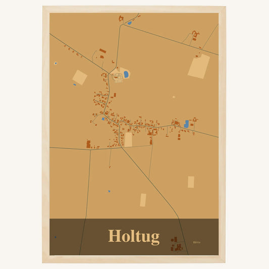 Holtug plakat – Firkantet 2026 – Lys pastel brun