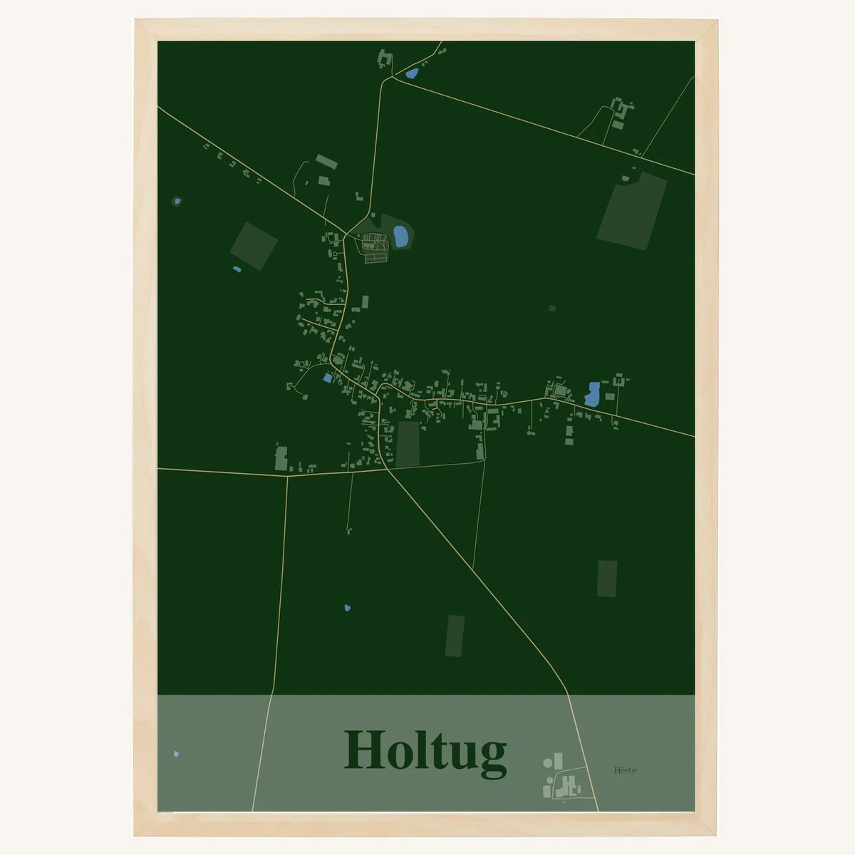 Holtug plakat – Firkantet 2026 – Mørk grøn